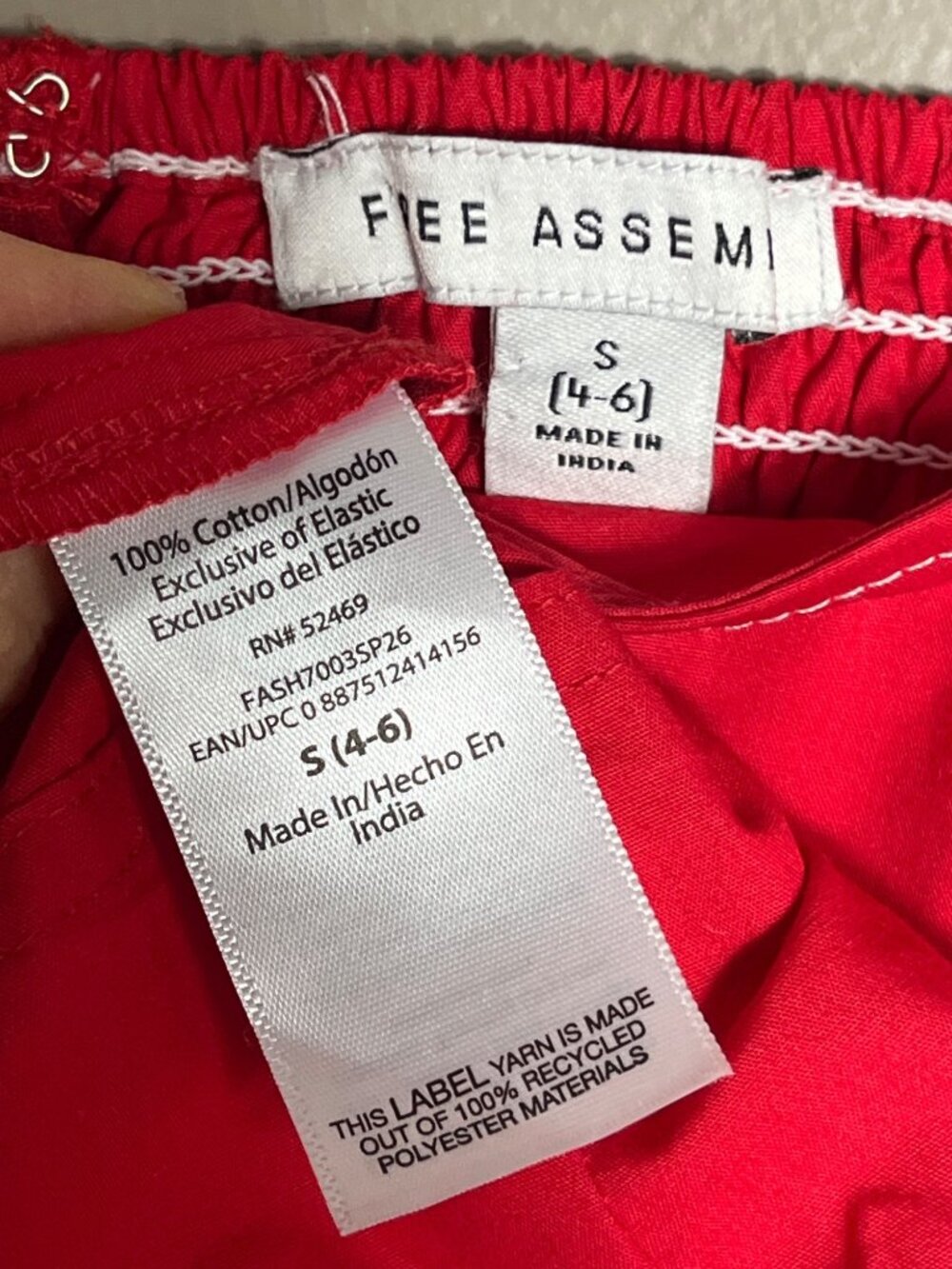 Free Assembly Dress Paneled Midi Red Romantic Princess Coquette Pockets Wom S - Picture 5 of 12